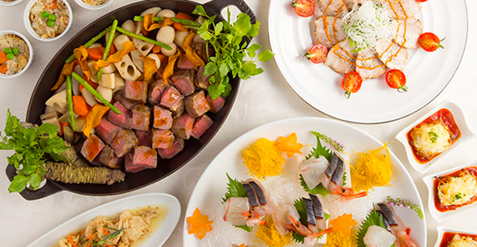 忘年会・新年会プラン　9,000円コース（着席ブッフェ）