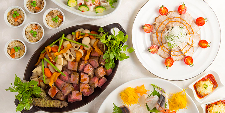 忘年会・新年会プラン　9,000円コース（着席ブッフェ）